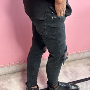 black korean denim boy jeans