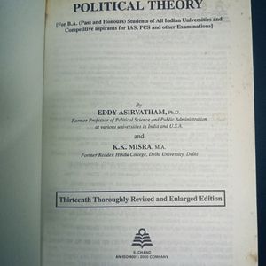 POLITICAL THOERY / PHILOSOPHY