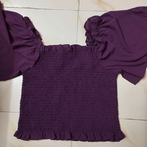 HARPA casual purple top