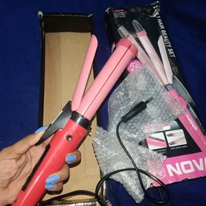 2 In 1 Hair Straightener And Curler