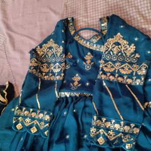 New 3 Piece Long Anaarkali Suit