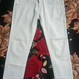 Lotus White High Waist Jeans