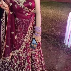 💜 SALE 🥳🥳New Lehenga (Wine Color)