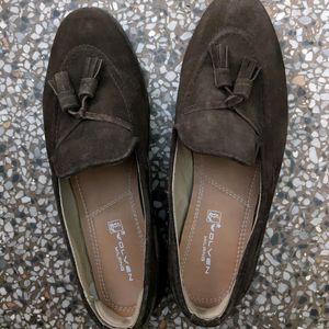 Suede Leather Loafer Shoes.