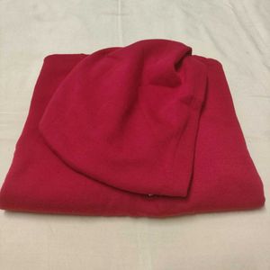 Red Crop Hoodie