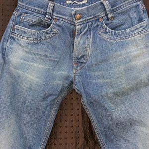 Salsa Mid Blue Raw Hem Jeans