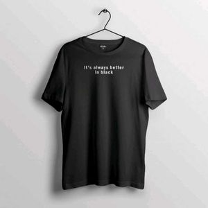 Black Cotton T-shirt