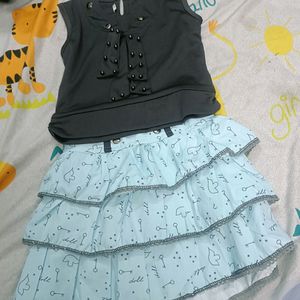 Trendy Top & Skirt