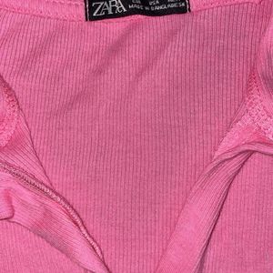 Zara’s Pink  Crop Top🩷