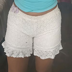 Cute Aesthetic Lace Short