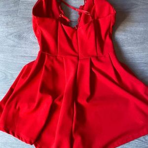 Red Vintage Romper