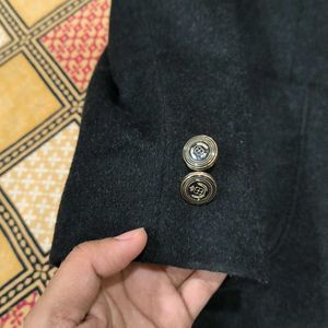 Formal and Partywear Black Wool Blazer