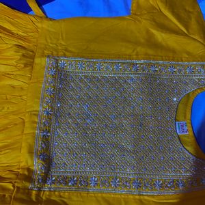 New Haldi Anarkali Dress