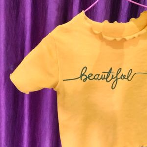 Mustard Crop Top