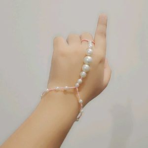 Fancy White Beads Bracelet