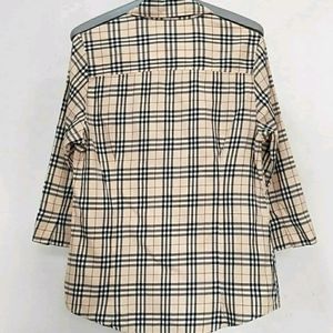 Burberry Plaid Button Down Shirt