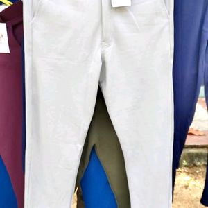 Branded Lycra White Colour Pant