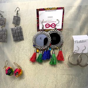 Festive Combo Of Four Beautiful Earrings!!