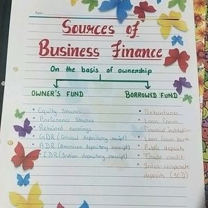 Source Of Business Finance Accountancy Project