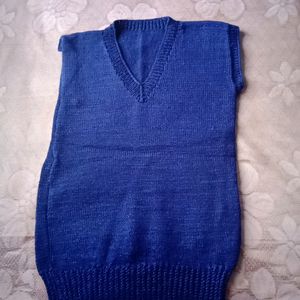 Blue Formal School Sweater For Students