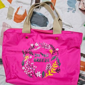 Bright Pink Tote Bag Women