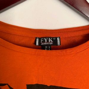 Women Orange Veromoda T Shirt