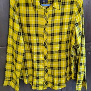 New Mustard Yellow And Black Stripe Shirt