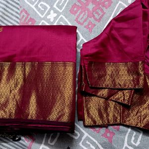 Pure Maheshwari Silk Zari Border