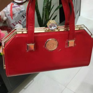 Red Colur Bridal Handbag