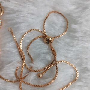 Rose Gold American Diamond Necklace