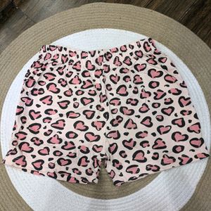 Heart Print Shorts