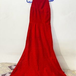 Red Fish Cut Style Dress - xs