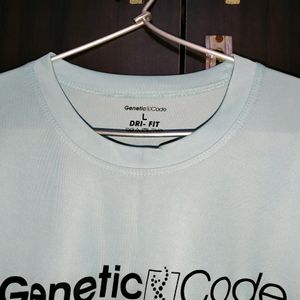 Genetic Code Dry Fit Light Blue Tshirt