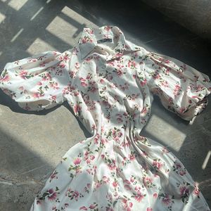 Top N Shop Italy Floral Shirt Dress