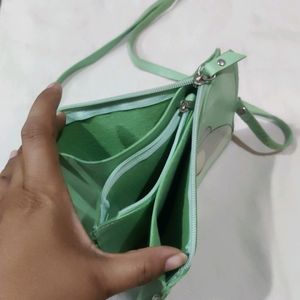 Beautiful Light Green (Ghiya) Colour Sling Bag