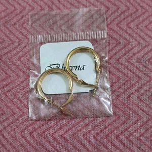 Korean Small Hoop Golden 🆕 Earrings