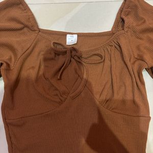 Brown SSS Top.