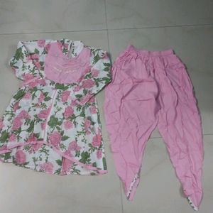 Dhoti Kurta Set For 6-8 Yrs Old Girl