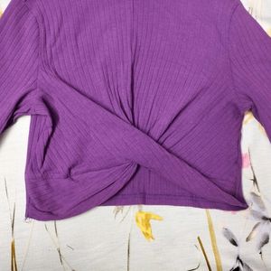 SHEIN PURPLE CROP TOP