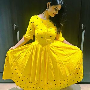 Yellow Flair Dress