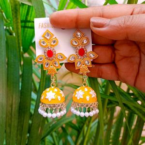 Meenakari Jhumka_3