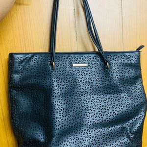 Bata Black Handbag For Women
