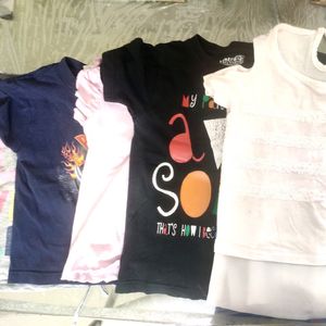 5 Girls Top And Branded T.Shirt Combo