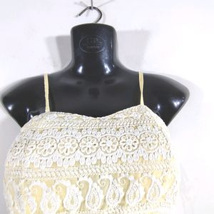 Yellow Embroidered Top (Women's)