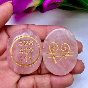 Rose Quartz Zibu Coin [1 Piece ]