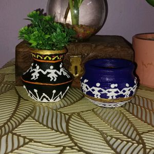 Warli Painted Pots