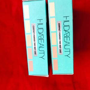 Brand New 2pieces Set Of Huda Beauty 2in1 Compact