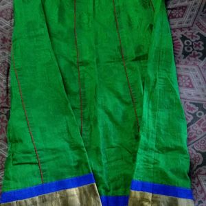 Green Ethnic Dhawani Skirt