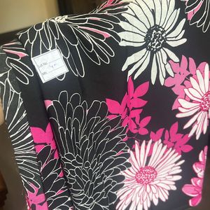 2.25 Mtrs Floral Printed Polyester Fabric