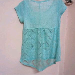 Girls Beautiful Sea Green Top